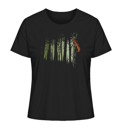 Eichhörnchen im Zwielicht-Wald - Ladies Organic Shirt