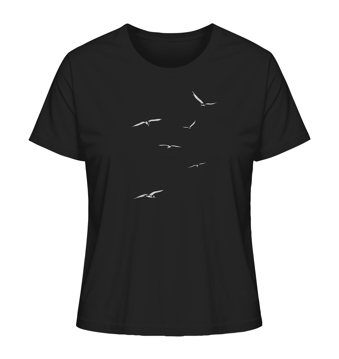 Vogelschwarm – Traum vom Fliegen - Ladies Organic Shirt