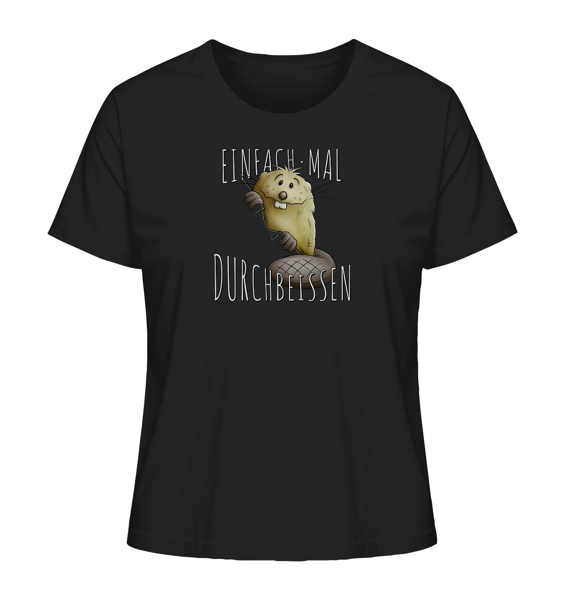 Einfach mal Durchbeissen Biber - Ladies Organic Shirt
