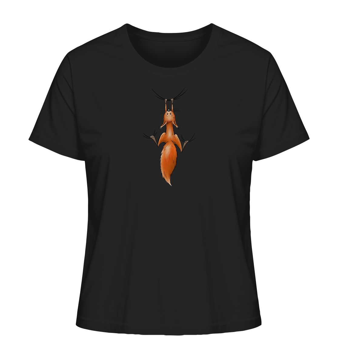 Rotes Eichhörnchen hängt ab - Ladies Organic Shirt