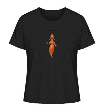 Rotes Eichhörnchen hängt ab - Ladies Organic Shirt