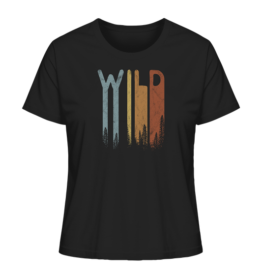 Wild Retro Schriftzug - Ladies Organic Shirt
