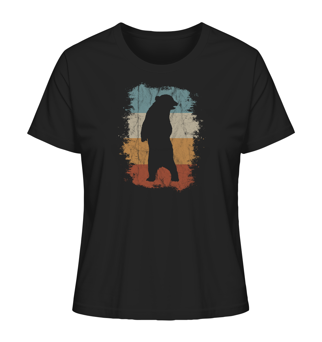 Retro Bären-Silhouette - Ladies Organic Shirt