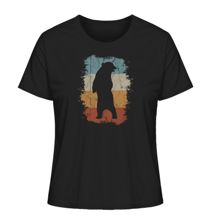 Retro Bären-Silhouette - Ladies Organic Shirt