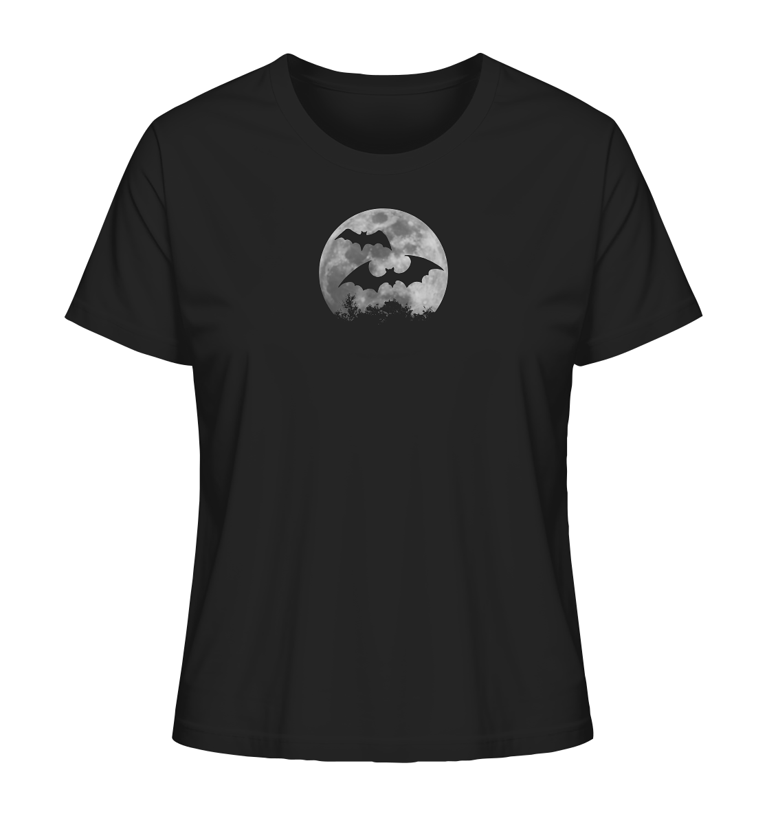 Fledermaus Silhouetten bei Vollmond - Ladies Organic Shirt