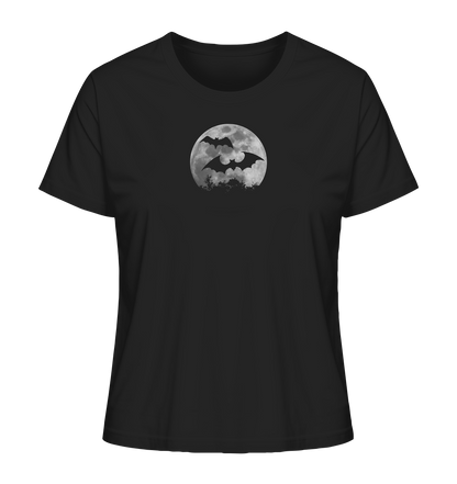 Fledermaus Silhouetten bei Vollmond - Ladies Organic Shirt