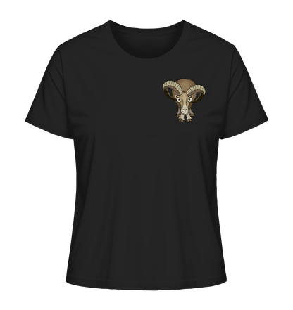 Bockiges Mufflon Widder Schafbock - Ladies Organic Shirt
