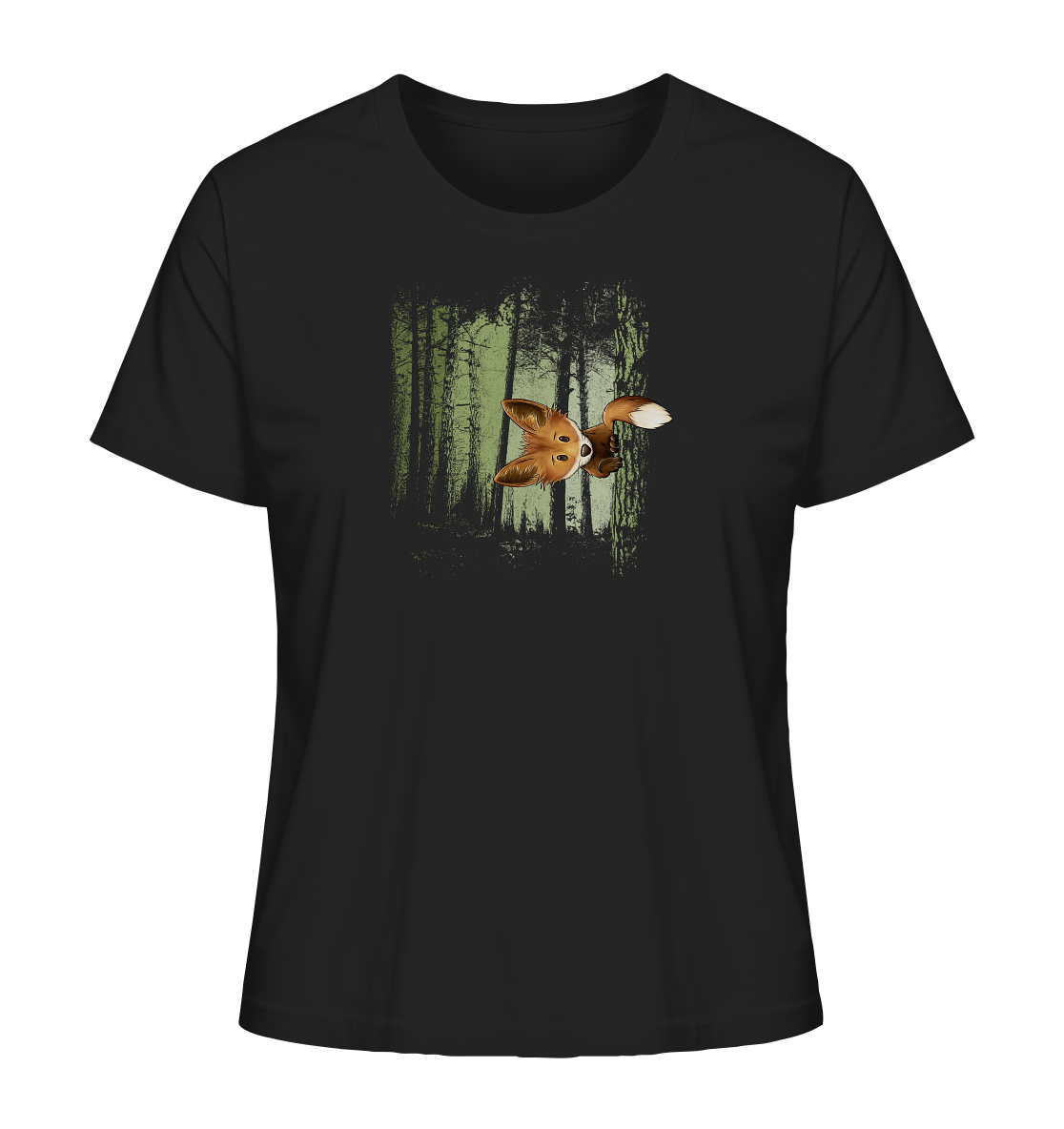 Fuchs im Zwielicht-Wald - Ladies Organic Shirt