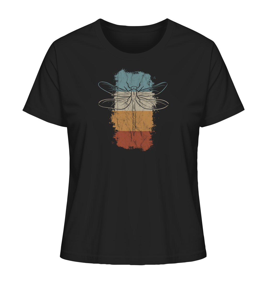 Retro Kunst Libelle | Vintage Dragonfly - Ladies Organic Shirt