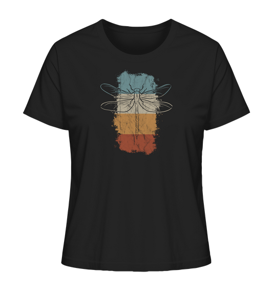 Retro Kunst Libelle | Vintage Dragonfly - Ladies Organic Shirt