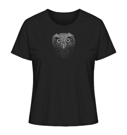 Eule Kritzelkunst Illustration - Ladies Organic Shirt