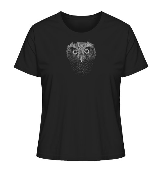 Eule Kritzelkunst Illustration - Ladies Organic Shirt