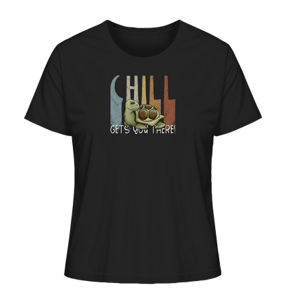Gechillt gemütliche Schildkröte - Ladies Organic Shirt