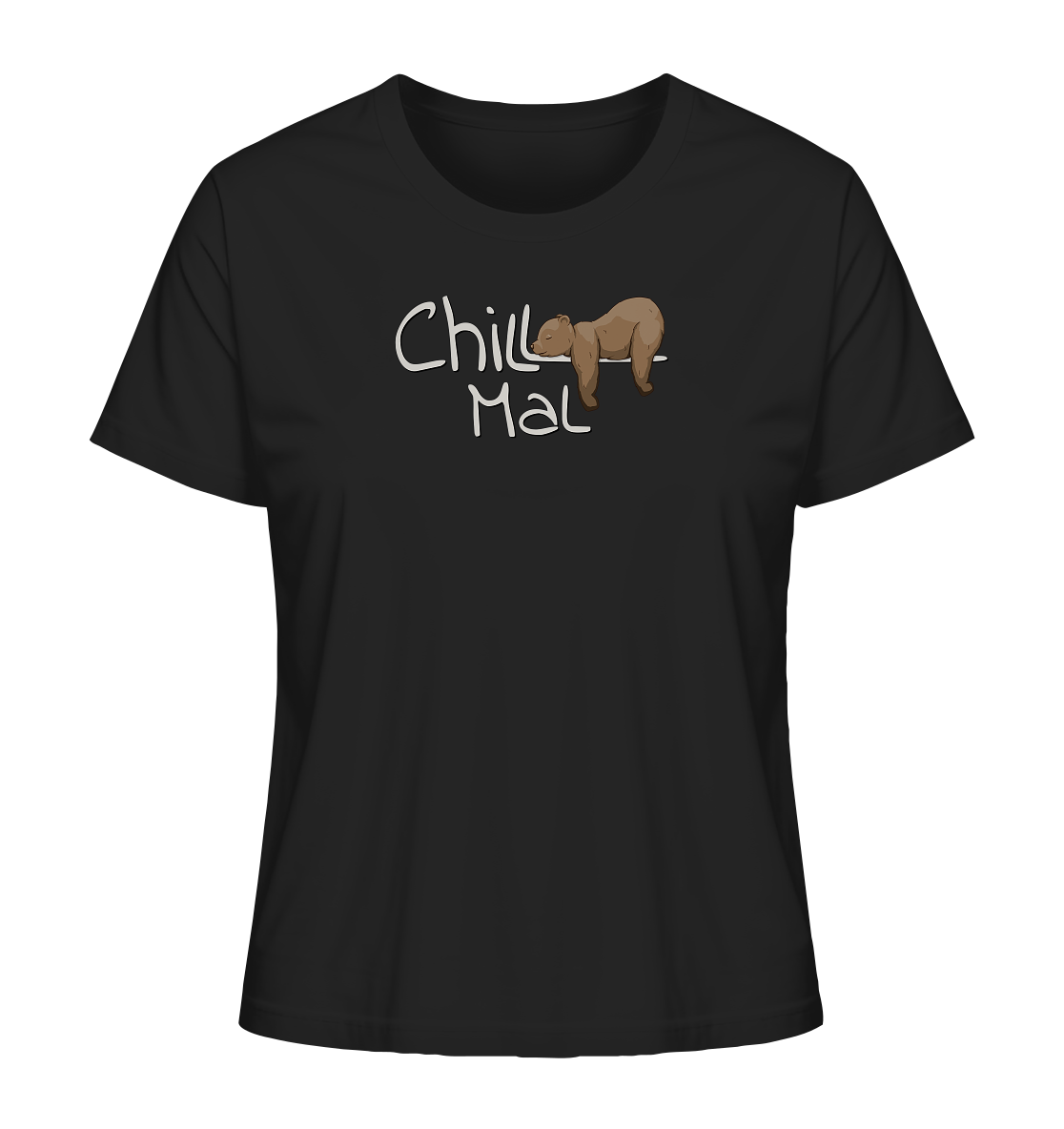 Chill Mal schläfriger Braunbär - Ladies Organic Shirt