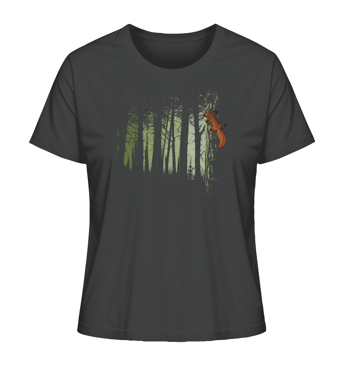 Eichhörnchen im Zwielicht-Wald - Ladies Organic Shirt