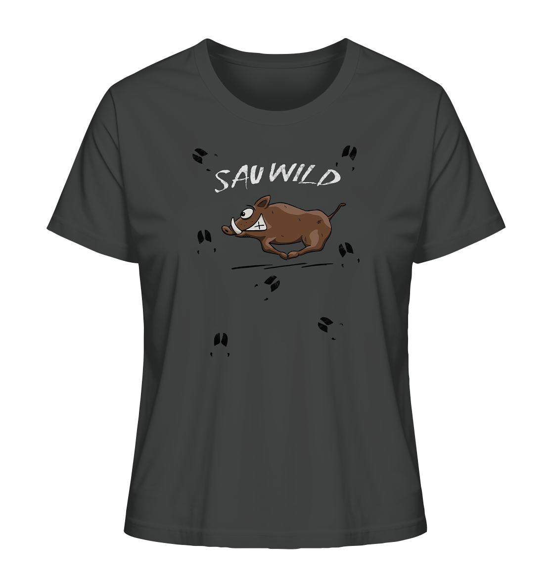 Sauwild wilde Sau | Wildschwein Keiler - Ladies Organic Shirt
