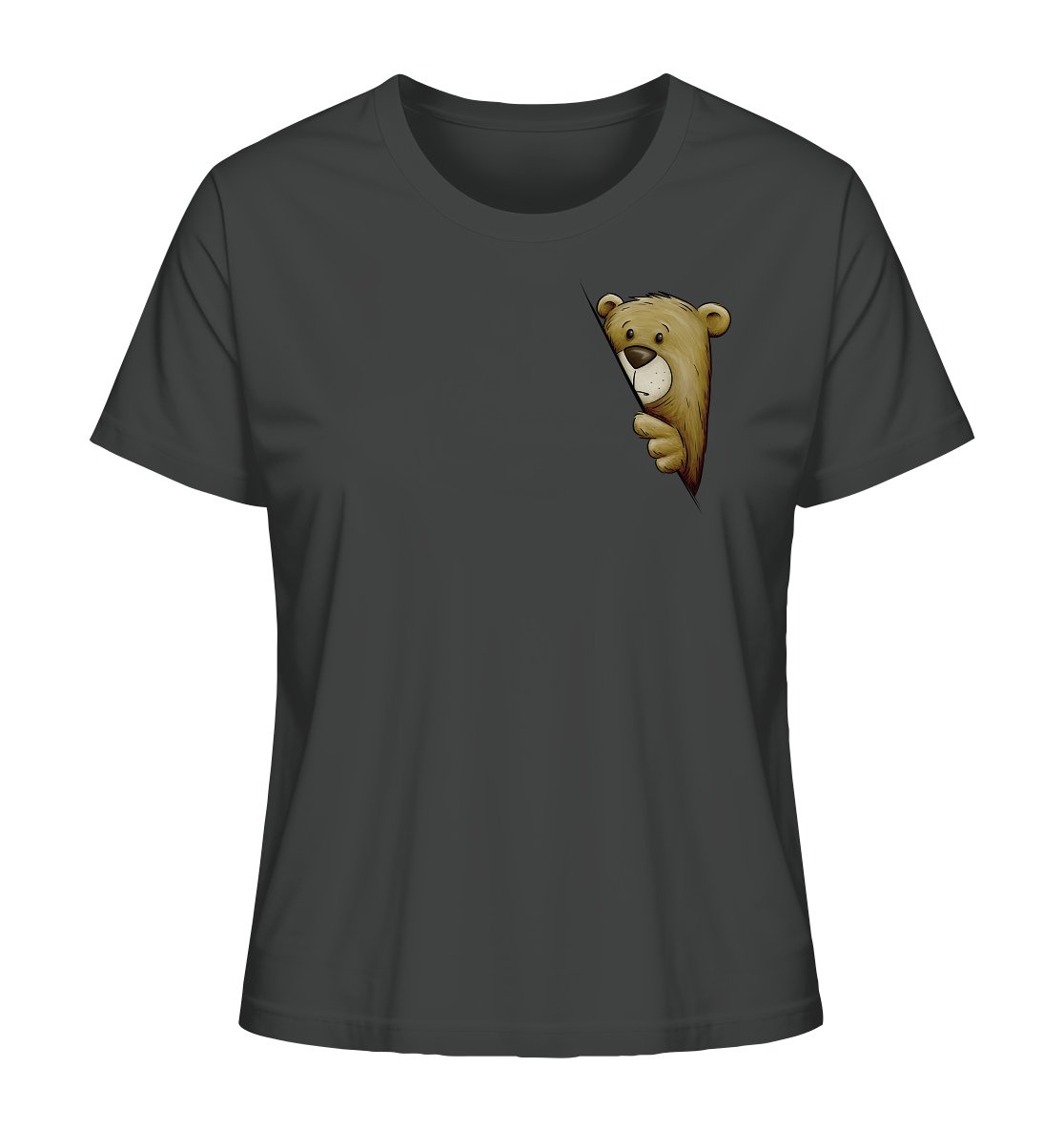 Funky Bär Illustration - Ladies Organic Shirt