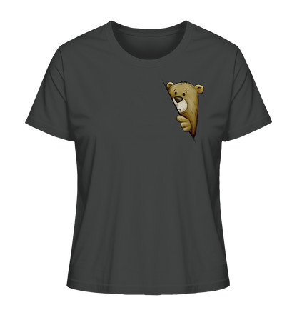 Funky Bär Illustration - Ladies Organic Shirt