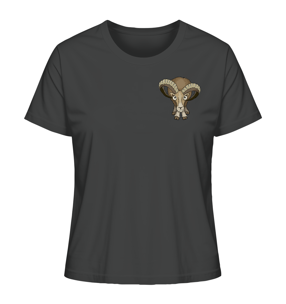 Bockiges Mufflon Widder Schafbock - Ladies Organic Shirt