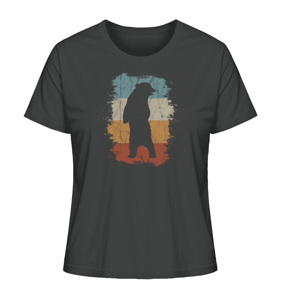 Retro Bären-Silhouette - Ladies Organic Shirt