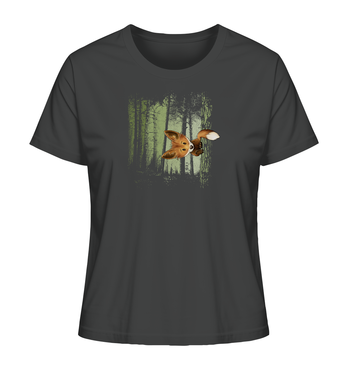 Fuchs im Zwielicht-Wald - Ladies Organic Shirt