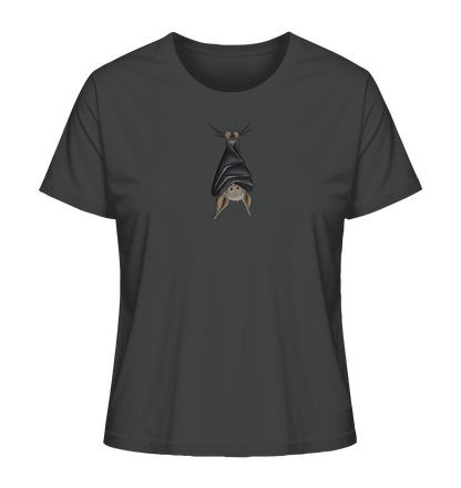 Lustig chillende Fledermaus - Ladies Organic Shirt