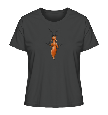 Rotes Eichhörnchen hängt ab - Ladies Organic Shirt