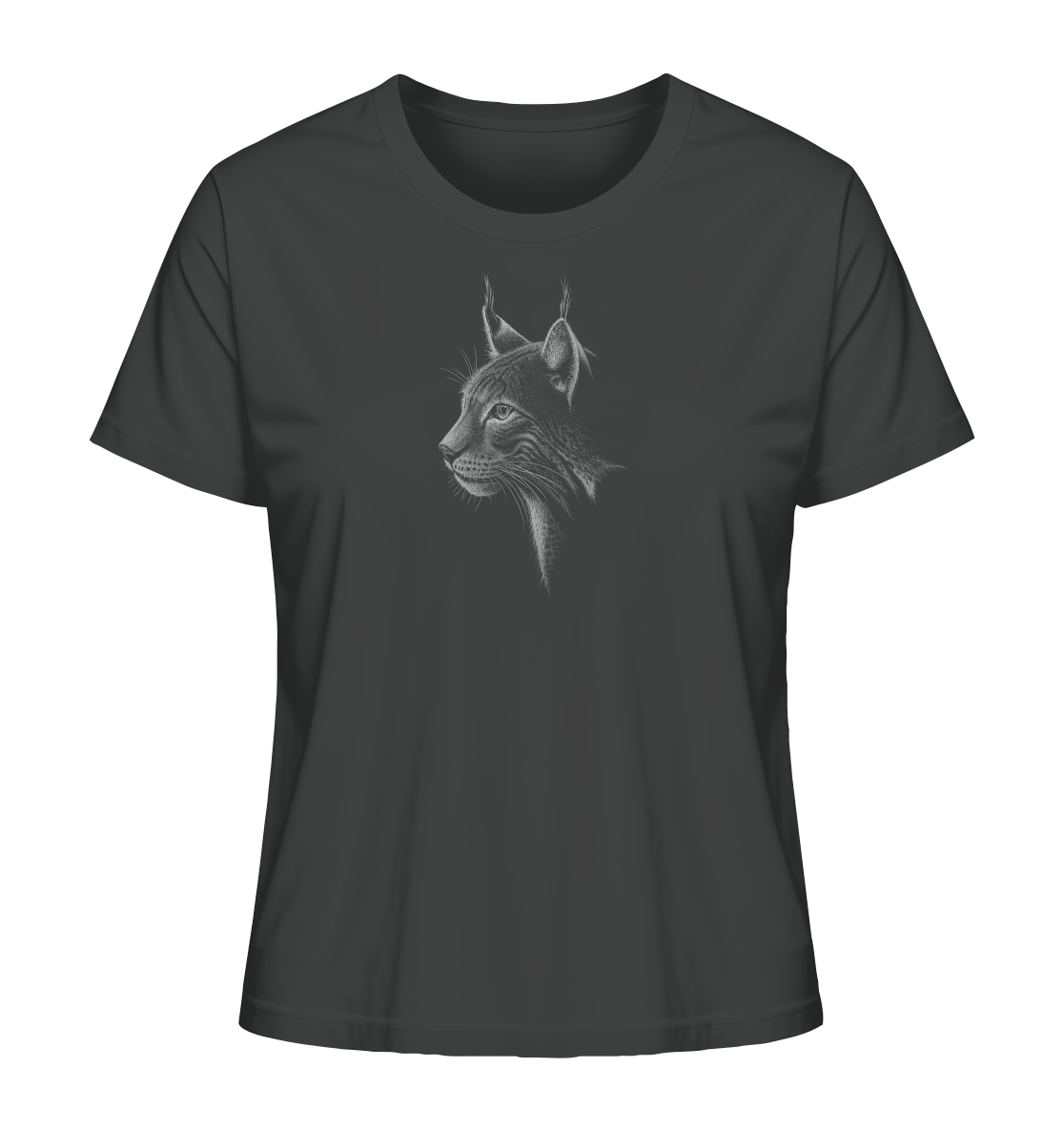 Luchs Kritzelkunst Wildkatze Illustration - Ladies Organic Shirt
