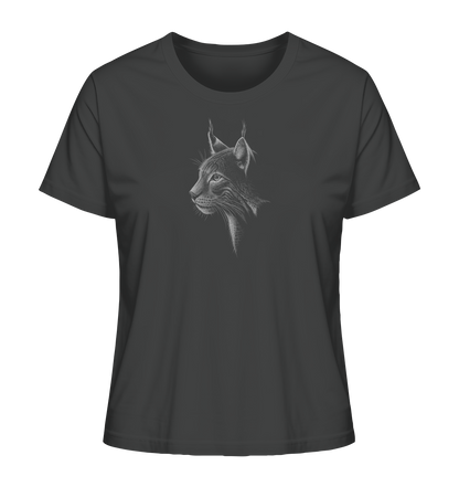 Luchs Kritzelkunst Wildkatze Illustration - Ladies Organic Shirt