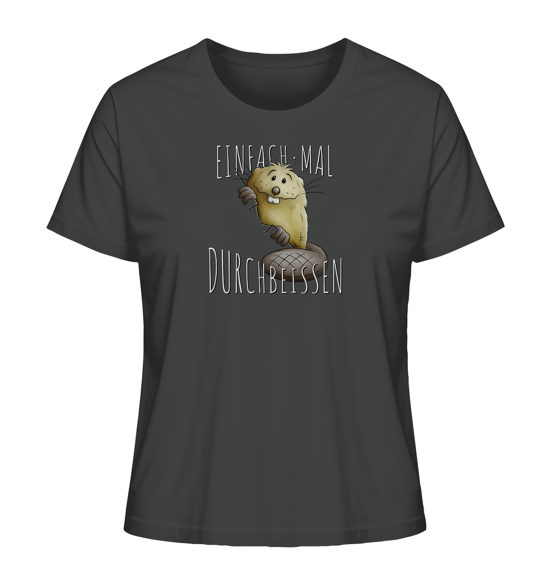Einfach mal Durchbeissen Biber - Ladies Organic Shirt