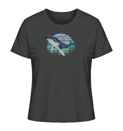 Retro Unterwasser Buckelwal - Ladies Organic Shirt