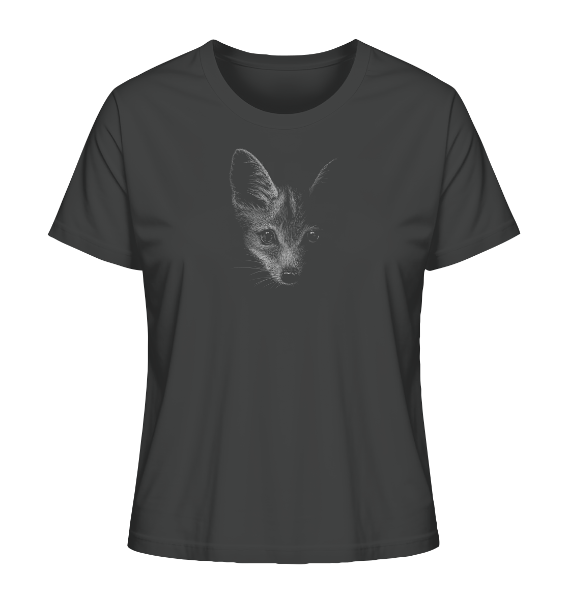 Fuchs Kritzelkunst Illustration - Ladies Organic Shirt