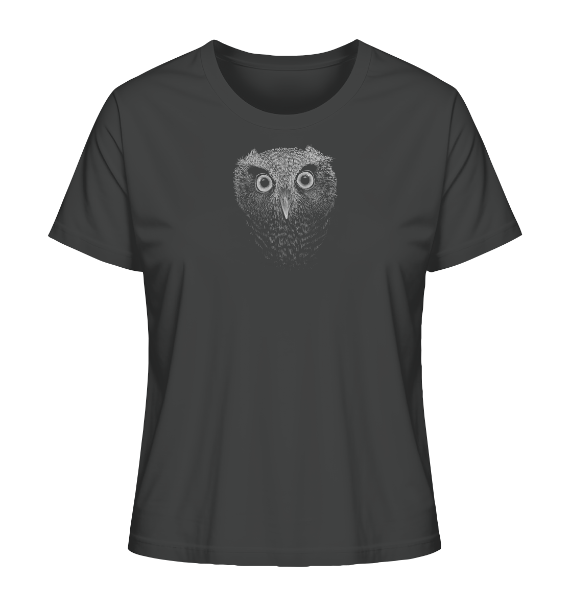 Eule Kritzelkunst Illustration - Ladies Organic Shirt