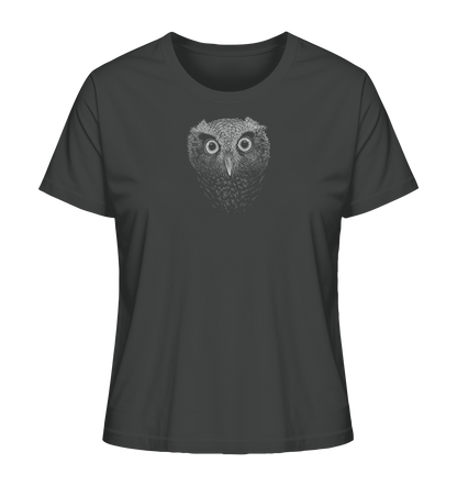 Eule Kritzelkunst Illustration - Ladies Organic Shirt