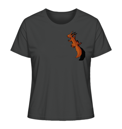 Süßes Eichhörnchen klettert - Ladies Organic Shirt