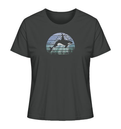 Retro Tiefsee Schwertwal Orca - Ladies Organic Shirt