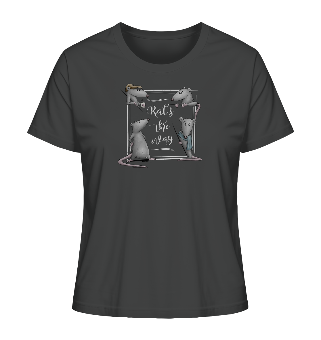 Rat’s The Way Kaffeehaus Ratten - Ladies Organic Shirt