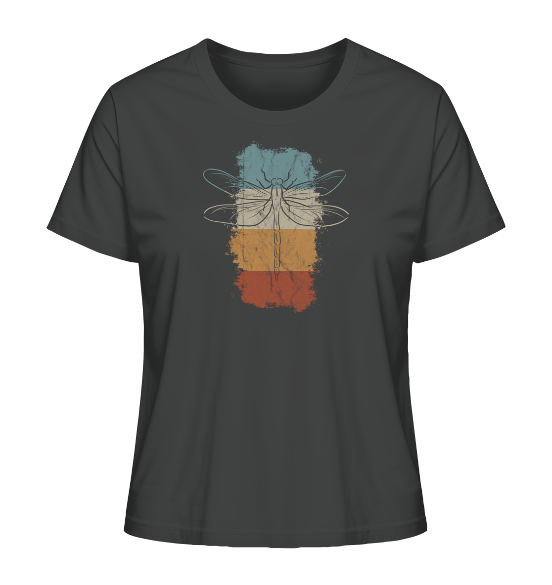 Retro Kunst Libelle | Vintage Dragonfly - Ladies Organic Shirt