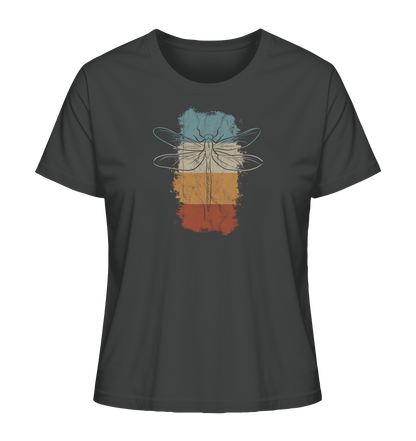 Retro Kunst Libelle | Vintage Dragonfly - Ladies Organic Shirt