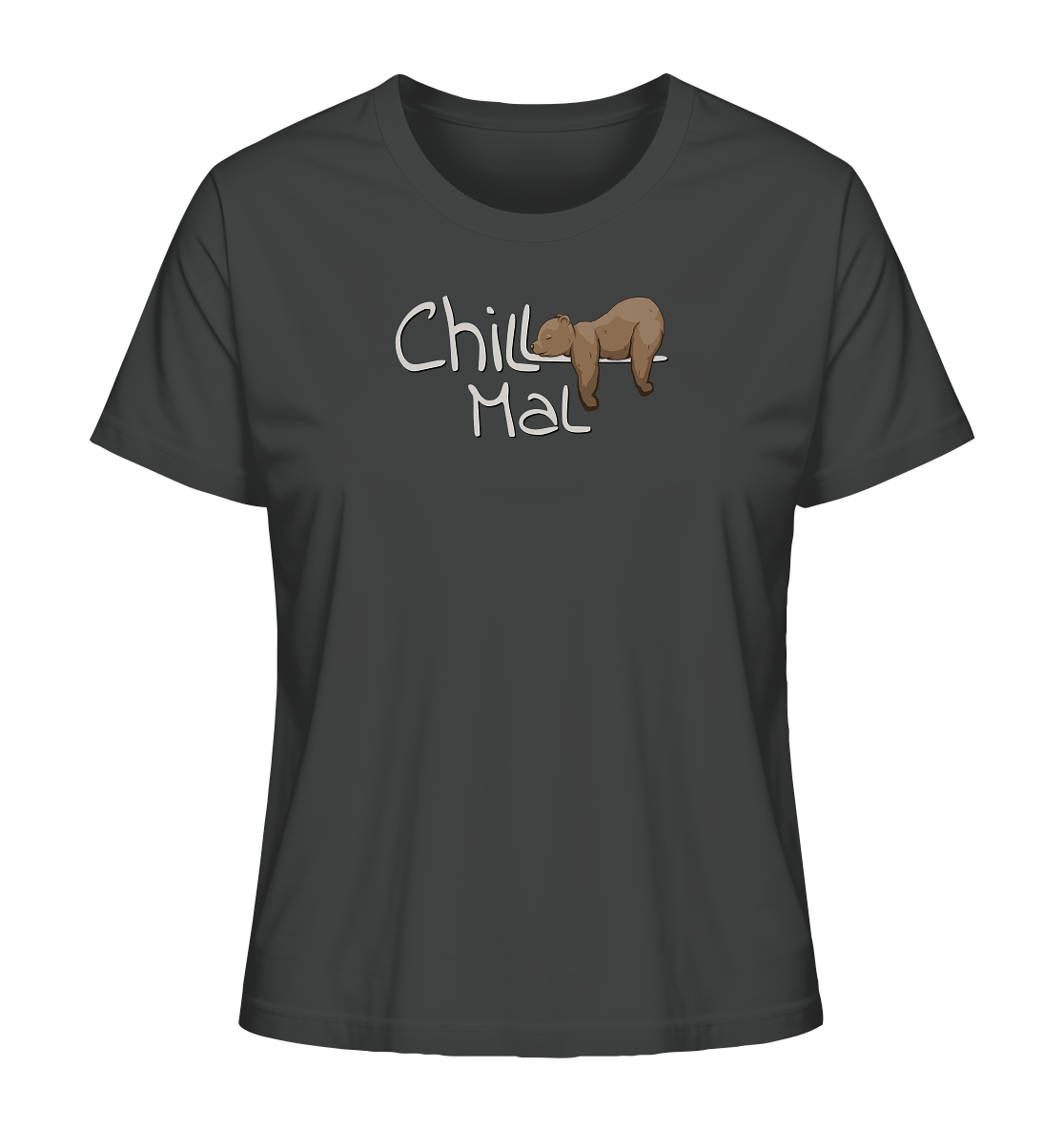 Chill Mal schläfriger Braunbär - Ladies Organic Shirt
