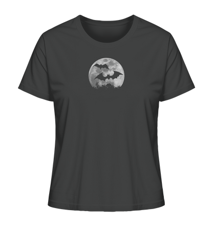 Fledermaus Silhouetten bei Vollmond - Ladies Organic Shirt