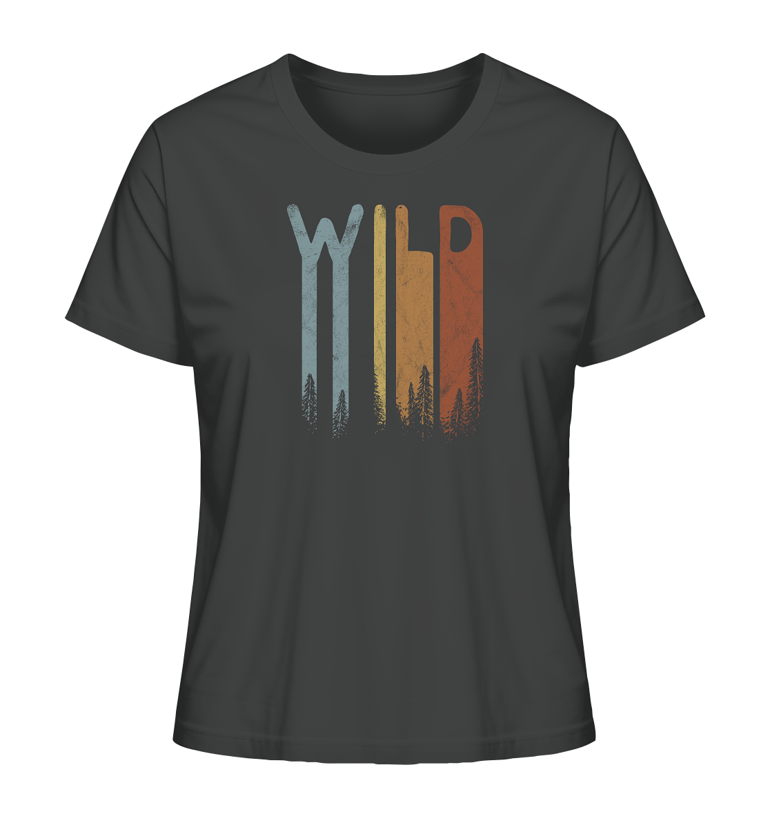Wild Retro Schriftzug - Ladies Organic Shirt