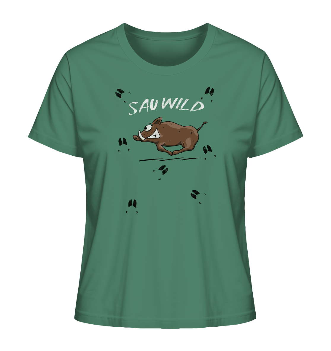 Sauwild wilde Sau | Wildschwein Keiler - Ladies Organic Shirt