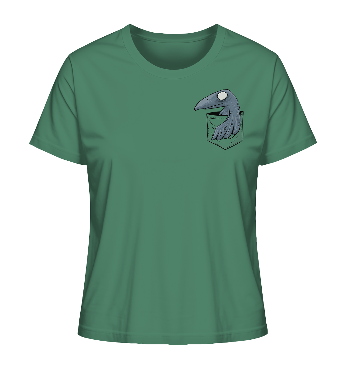 Grufti Rabe Krähe in der Tasche - Ladies Organic Shirt