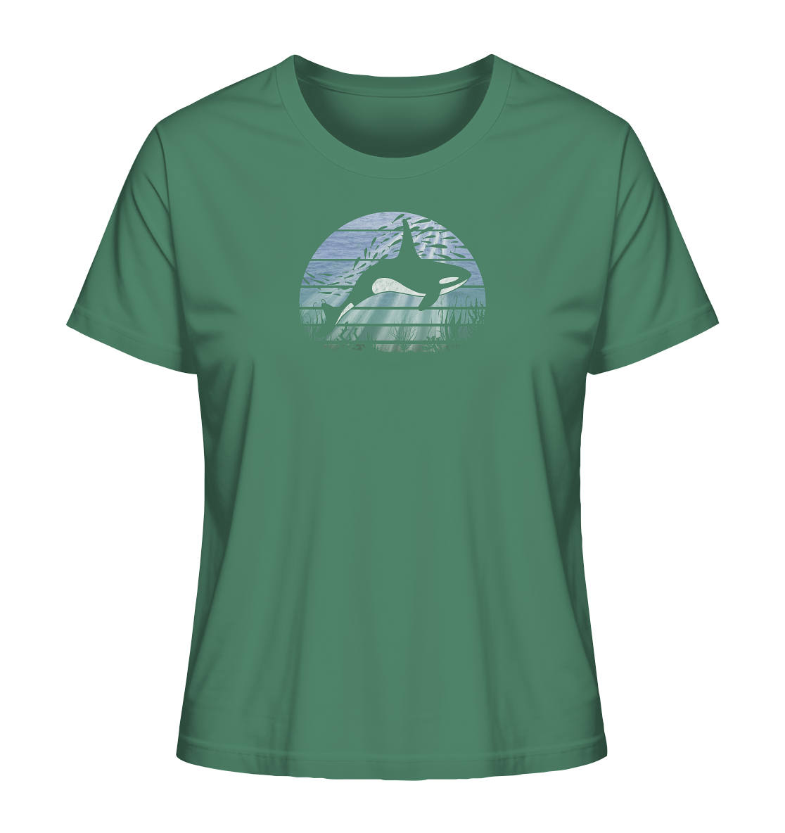 Retro Tiefsee Schwertwal Orca - Ladies Organic Shirt