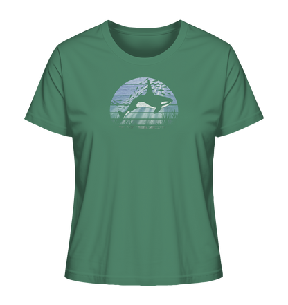 Retro Tiefsee Schwertwal Orca - Ladies Organic Shirt
