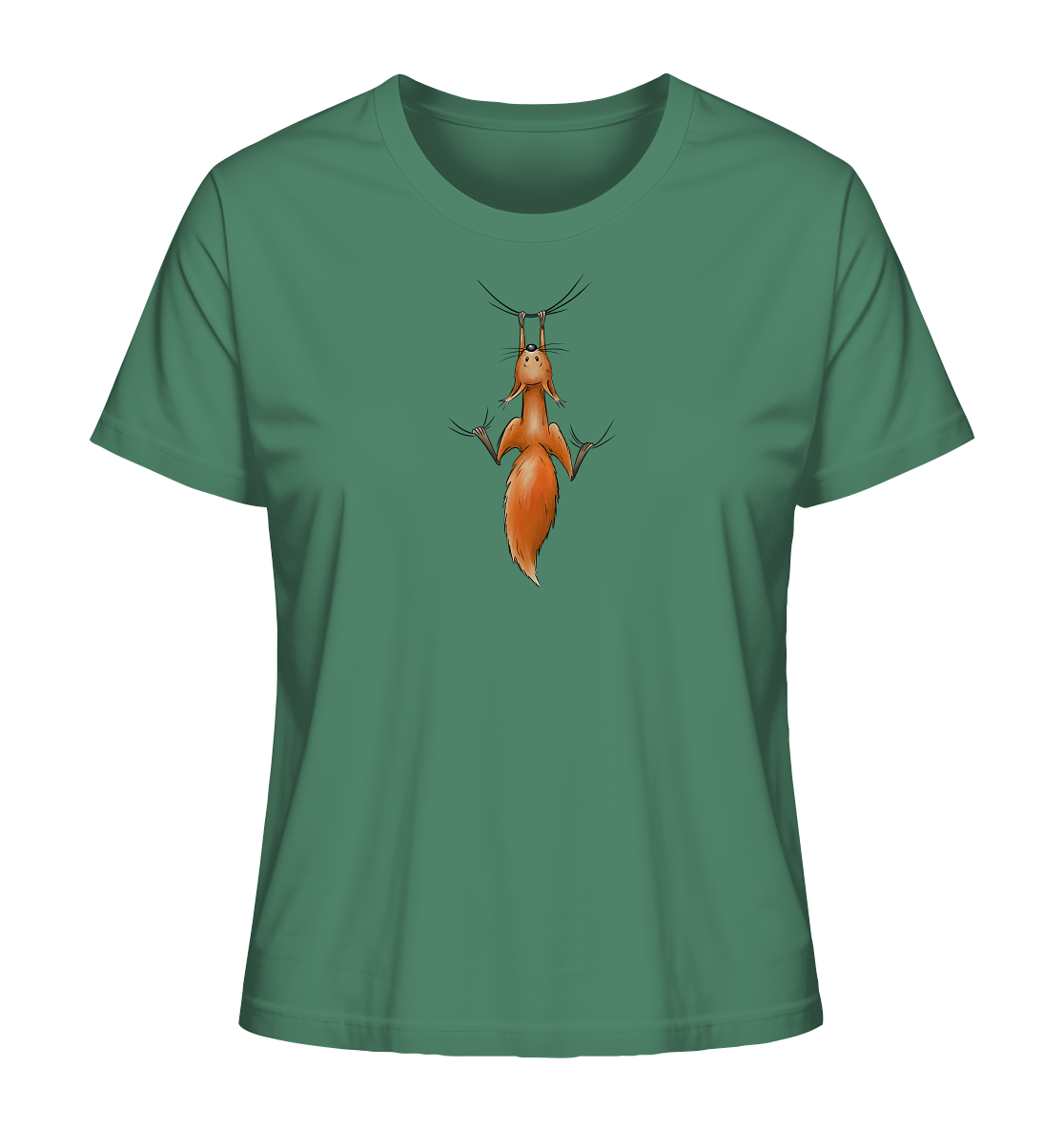Rotes Eichhörnchen hängt ab - Ladies Organic Shirt