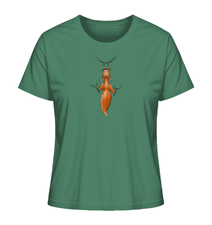 Rotes Eichhörnchen hängt ab - Ladies Organic Shirt