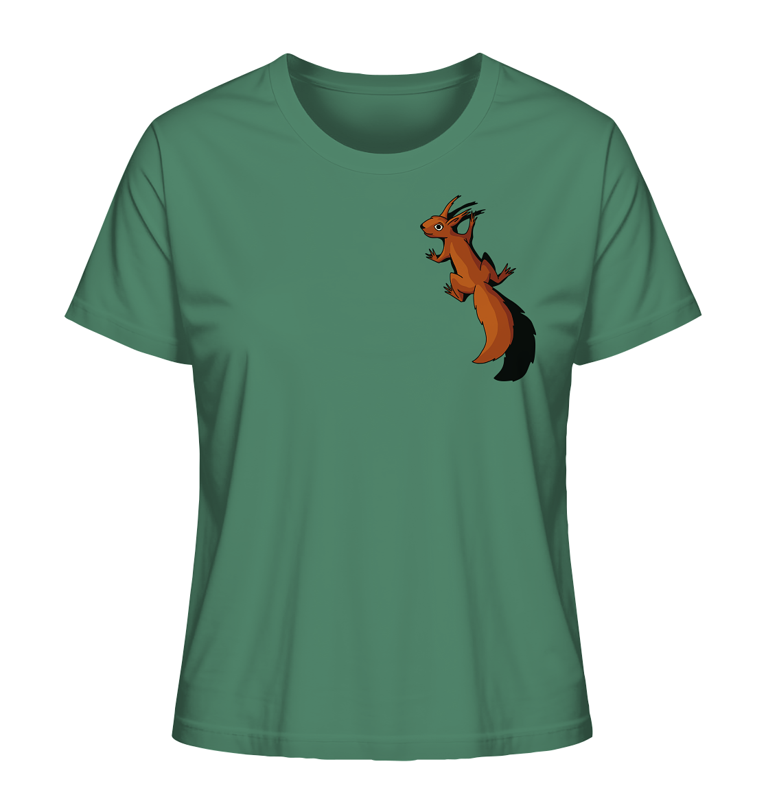 Süßes Eichhörnchen klettert - Ladies Organic Shirt