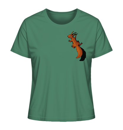 Süßes Eichhörnchen klettert - Ladies Organic Shirt